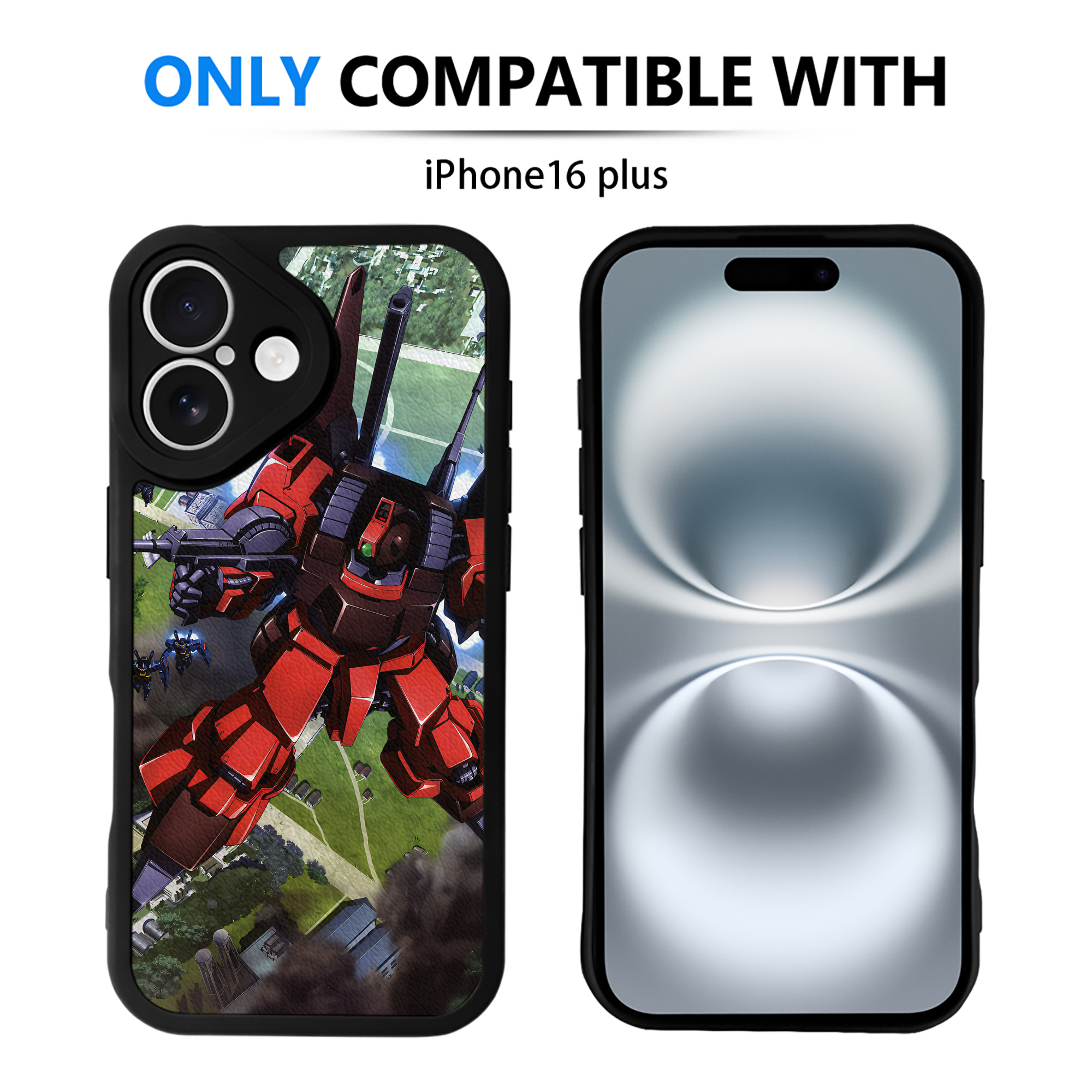（画像用） 機動戦士ガンダム Mobile Suit Gundam 【iPhone 16シリーズ対応】シリコンスマホケース（レザー調） 材質：シリコン